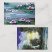 湖と《植物》スイレン 名刺 (正面/裏面)