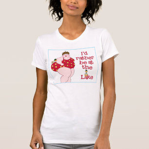 湖にいるほうがいい! Tシャツ