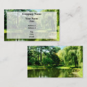 湖によるヤナギ 名刺 (正面/裏面)