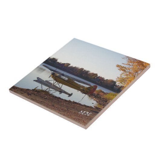 湖による水上飛行機 タイル (側面)