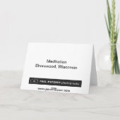 湖による瞑想 カード (裏面)