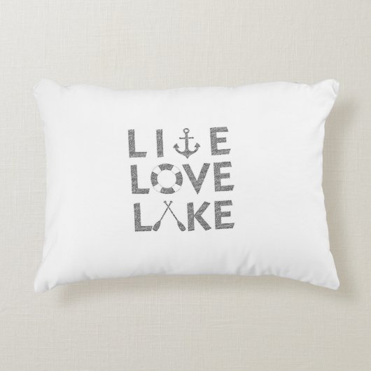 湖に住む愛 アクセントクッション (正面)