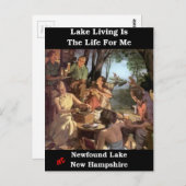 湖に住む私の人生 ポストカード (正面/裏面)