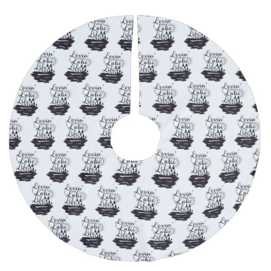 **湖に住む** ブラッシュドポリエステルツリースカート (正面)