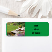 **湖に住**差出人住所ラベル ラベル (インサイチュ)