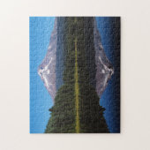 湖に反映される山のフード ジグソーパズル (縦)