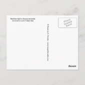 湖に映るオーロラ ポストカード (裏面)