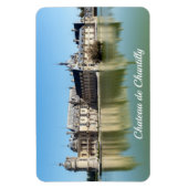 湖に映るシャトー·ド·チャンティリ マグネット (縦)