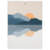 湖に映る青い山 クリップボード (裏面)