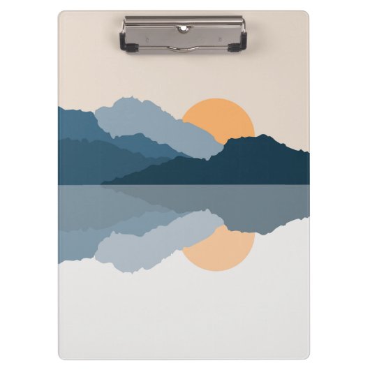 湖に映る青い山 クリップボード (正面)