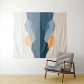 湖に映る青い山 タペストリー (インサイチュ(横))