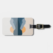 湖に映る青い山 ラゲッジタグ (正面横)