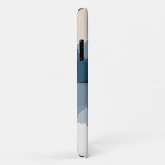 湖に映る青い山 Case-Mate iPhoneケース (裏面/右)