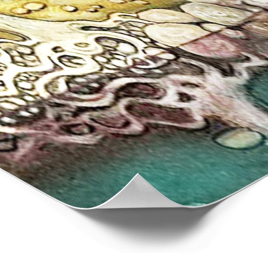 湖に根を持つ木 ポスター (角)