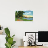 湖に沿った景色 ポスター (ホームオフィス)