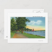 湖に沿った景色 ポストカード (正面/裏面)