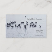 湖に浮かぶ海鳥 名刺 (正面)