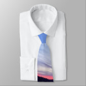 湖に浮かぶ美しい荒野の夕日の写真 ネクタイ (タイ)