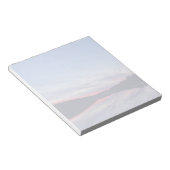 湖に浮かぶ美しい荒野の夕日の写真 ノートパッド (アングル)