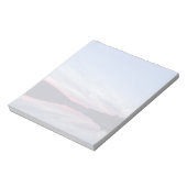 湖に浮かぶ美しい荒野の夕日の写真 ノートパッド (回転)