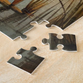 湖に浮かぶ船 ジグソーパズル (側面)