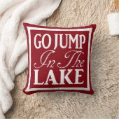 湖に飛び込む クッション (ブランケット)