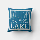 湖に飛び込む クッション (裏面)