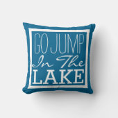 湖に飛び込む クッション (正面)