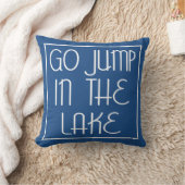 湖に飛び込む クッション (ブランケット)