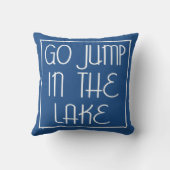 湖に飛び込む クッション (裏面)