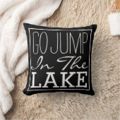 湖に飛び込む クッション (ブランケット)