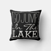 湖に飛び込む クッション (裏面)