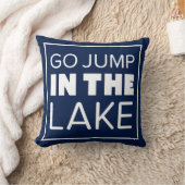 湖に飛び込む クッション (ブランケット)