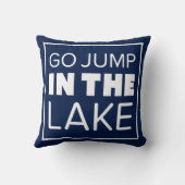 湖に飛び込む クッション (裏面)