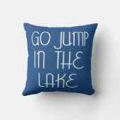 湖に飛び込む クッション (裏面)