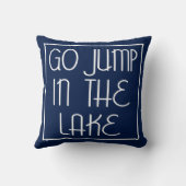 湖に飛び込む クッション (裏面)