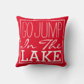 湖に飛び込む クッション (裏面)