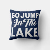 湖に飛び込む クッション (裏面)