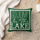 湖に飛び込む クッション (ブランケット)