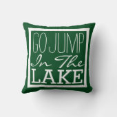 湖に飛び込む クッション (裏面)