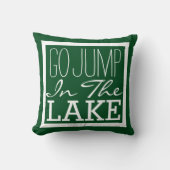 湖に飛び込む クッション (正面)