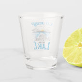 湖に飛び込む ショットグラス (裏面)