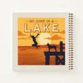 湖に飛び込む ノートブック (裏面)