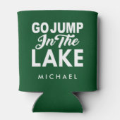 湖に飛び込む 缶クーラー (裏面)