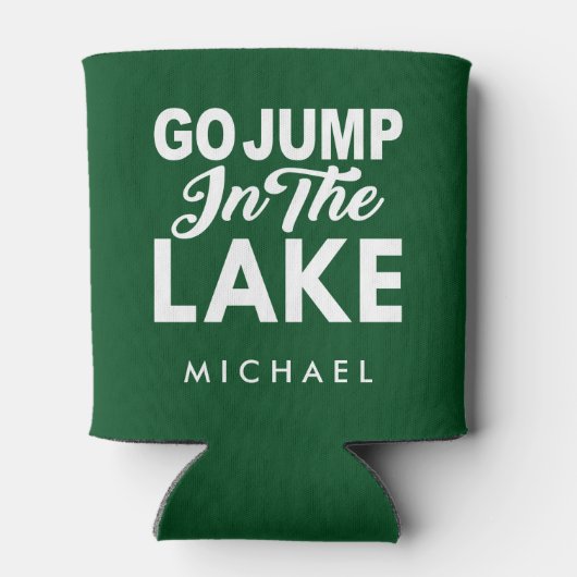 湖に飛び込む 缶クーラー (裏面)