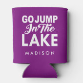 湖に飛び込む 缶クーラー (裏面)