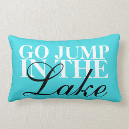 「湖に飛び込む」腰枕 ランバークッション