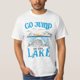 湖に飛び込む Tシャツ