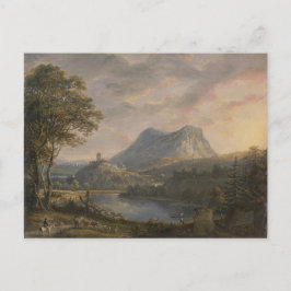 湖のある風景 – Paul Sandby - c1808 ポストカード