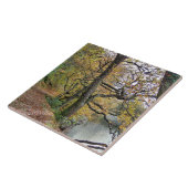 湖のそばの秋 タイル (側面)